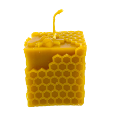 Bougie Cube cire d'abeilles