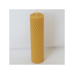 Bougie Cylindrique 10CM en cire d'abeilles naturelle